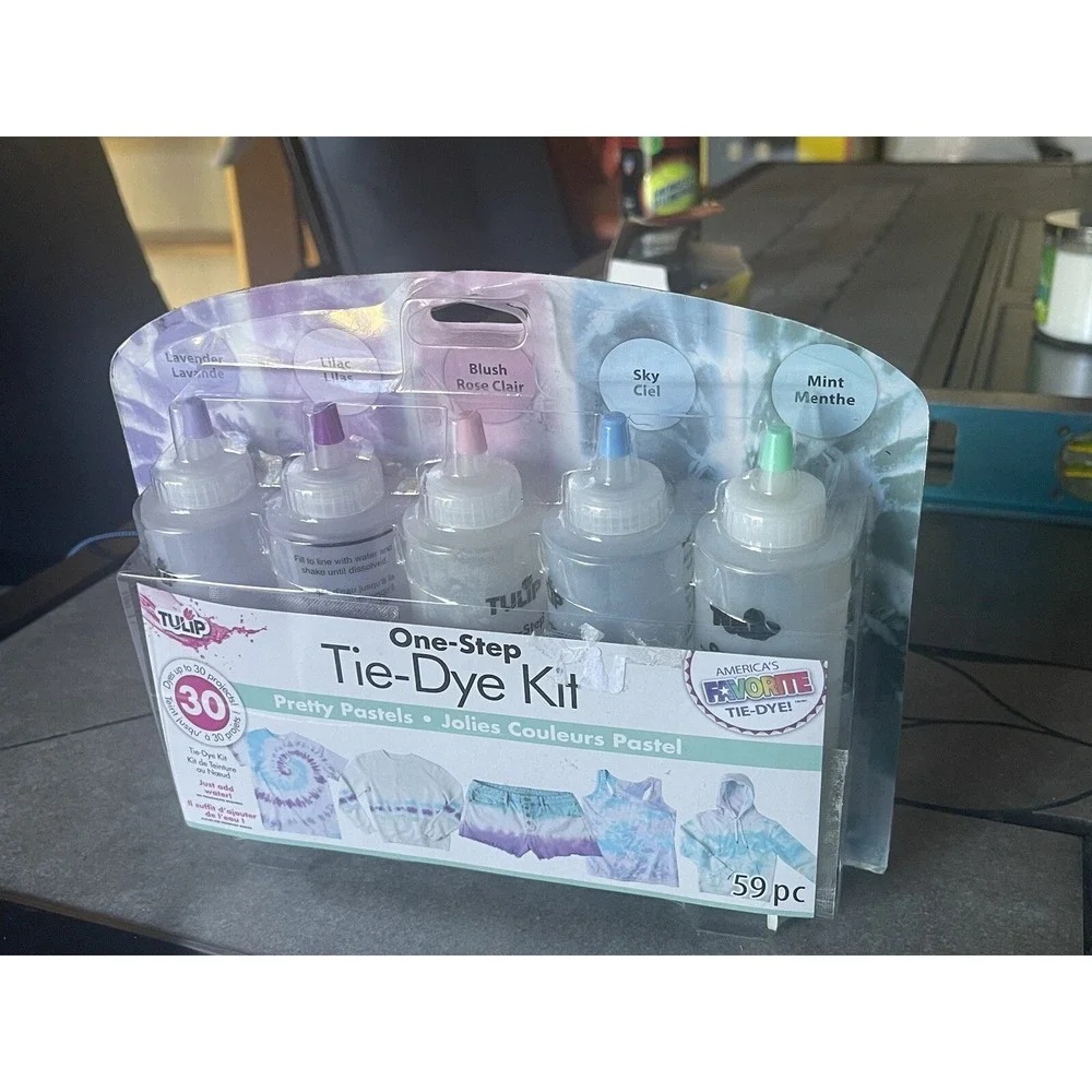 Tulip One‎ Step Fabric Tie Dye Kit: PRETTY PASTELS 5 Colors Dyes Art Craft NIB